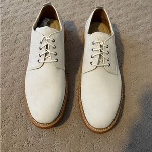 Florsheim White Suede Derby Shoes